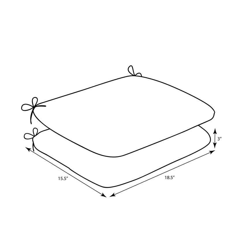 Coussin de chaise de salle à manger intérieur / extérieur Izobel, Jungle