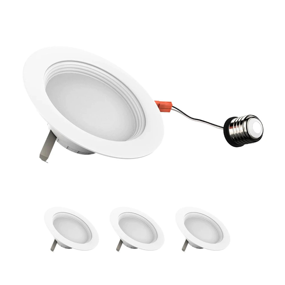 4'' Dimmable LED Canless Recessed Downlight Lighting Kit (Set of 4) (Set of 4) Wen Lighting