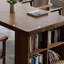 Bureau de direction rectangulaire en bois massif avec tiroirs Walnut-1833105177-1833105176