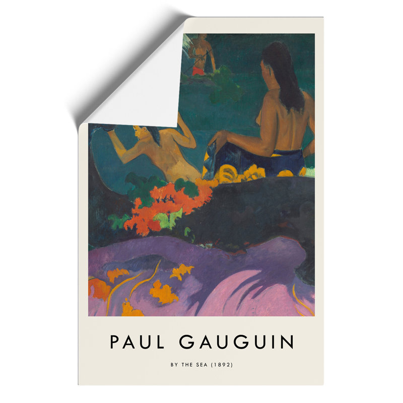 By the Sea Print by Paul Gauguin - Frameless Print, 42cm H x 30cm W x 0.1cm D