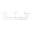 Support de rangement de garage en métal robuste de 2 x 8 pi, blanc, capacité de support de 400 lb, hauteur de 22 à 40 pouces modifiables, espace de plafond récupéré blanc supportant un poids de 450 lb, plancher réglable et transparent pour