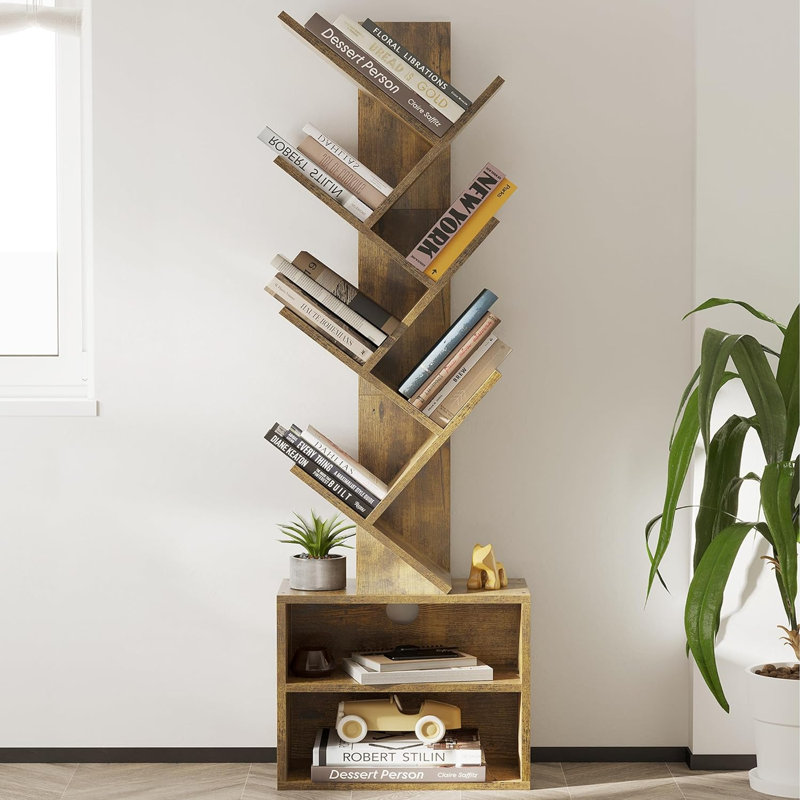 Claassen Book Cabinet Storage Bookcase, Brown