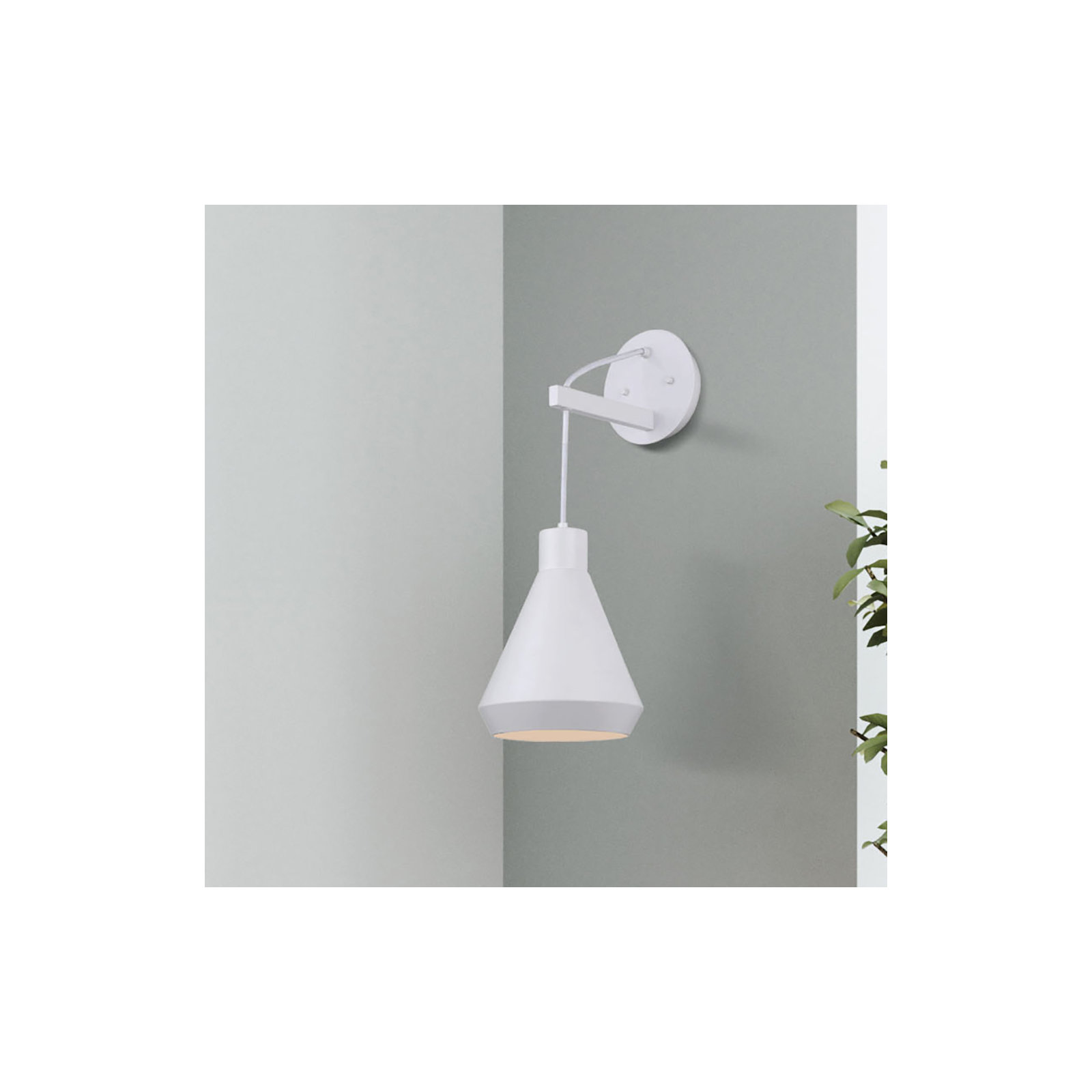 Bertie Single Light Steel Dimmable Armed Sconce