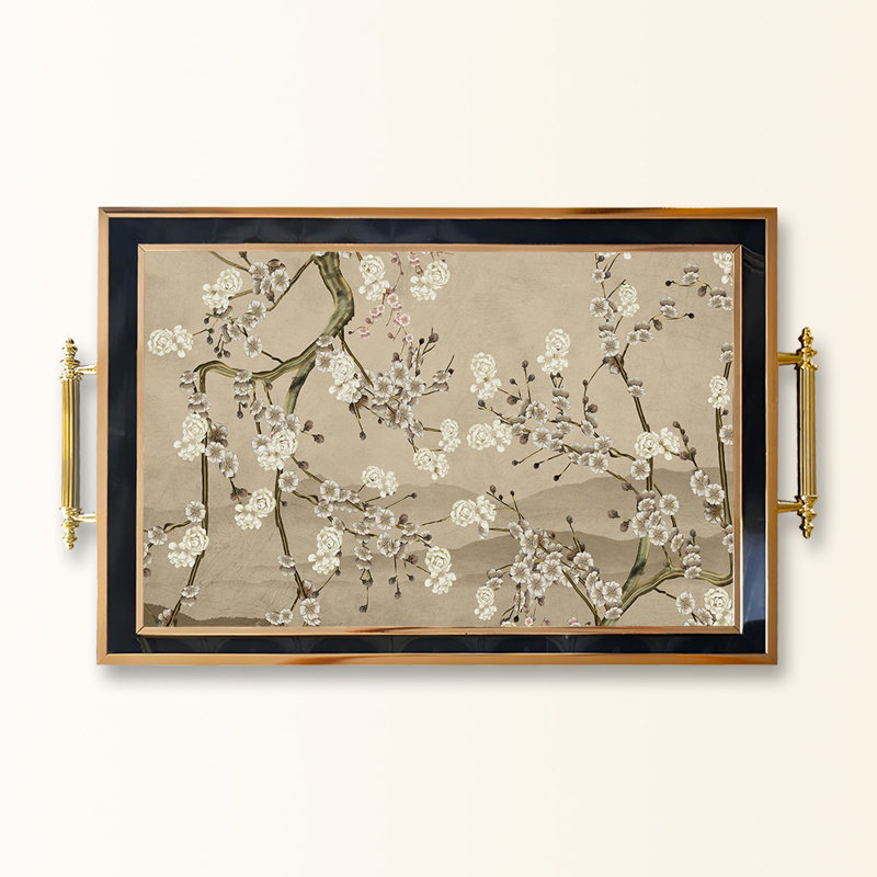 Elegant Glass Tray, 19.7 x 11.4 x 1.4 inches | 100% Durable Glass Construction | Easy to Clean with Damp Cloth | Ideal for Serving, Decorative Display, and Organizing | Stylish Addition to Home Décor
