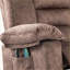 Fauteuil inclinable électrique inclinable avec massage et amp; Chauffage, siège 23,6 po x P 20,5 po, capacité de 330 lb | Velours noyer brun