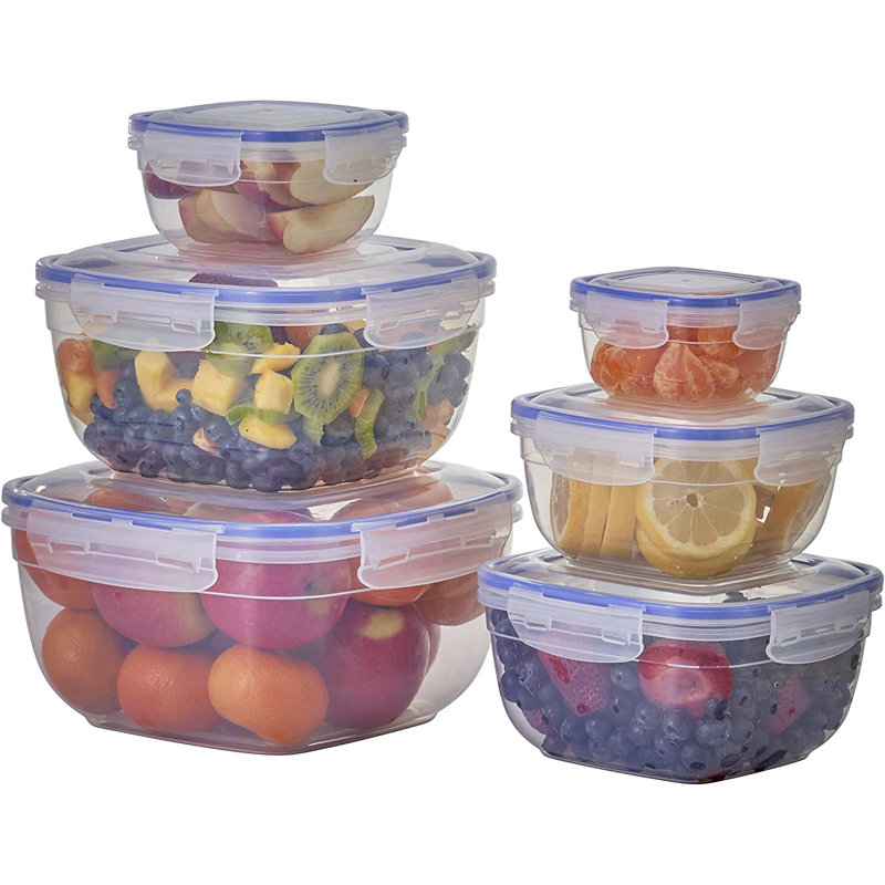 6 Container Food Storage Container Set