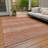 Machine Washable Indoor/Outdoor Xhevrie Terracotta Rug-1300506576