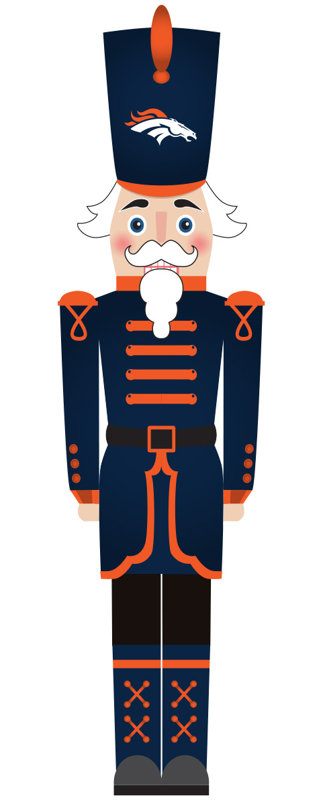 Denver Broncos 46" Nutcracker Leaner