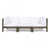 Coussin blanc / cadre gris