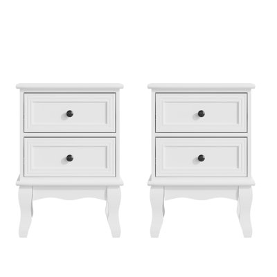 13.58" W Small 2-Drawer Nightstand