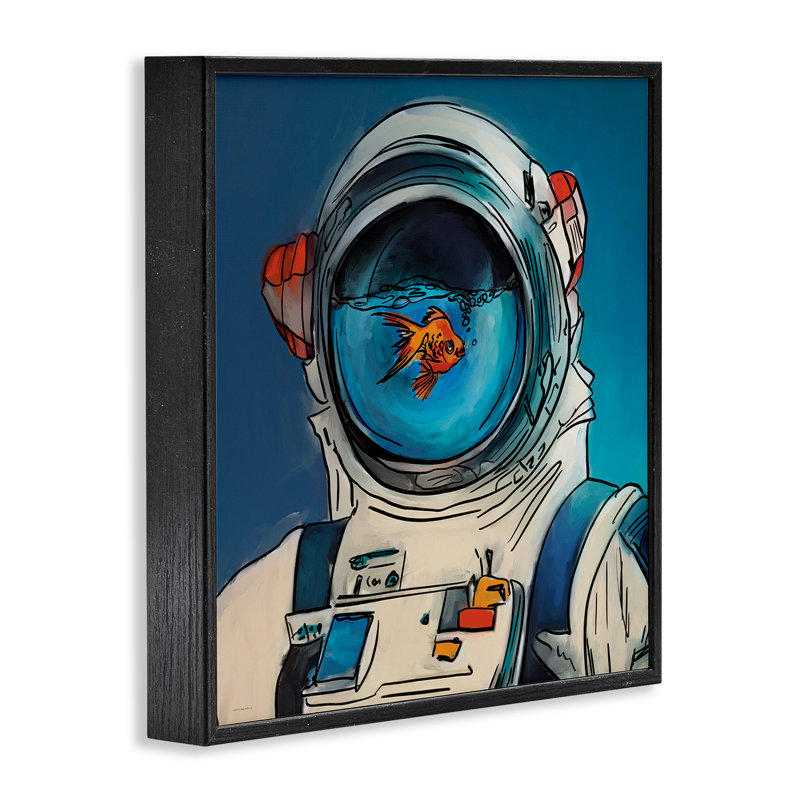 Giclée encadrée, dessin par Kamdon Kreations, Giclée encadrée noir minuit, H 12 po x l 12 po