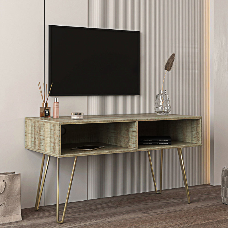 Meuble télé pour téléviseur de 40 po ou moins Luray, gris