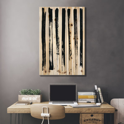 «Abstract I» par Honeymoon Hotel, impression sur bois sans cadre