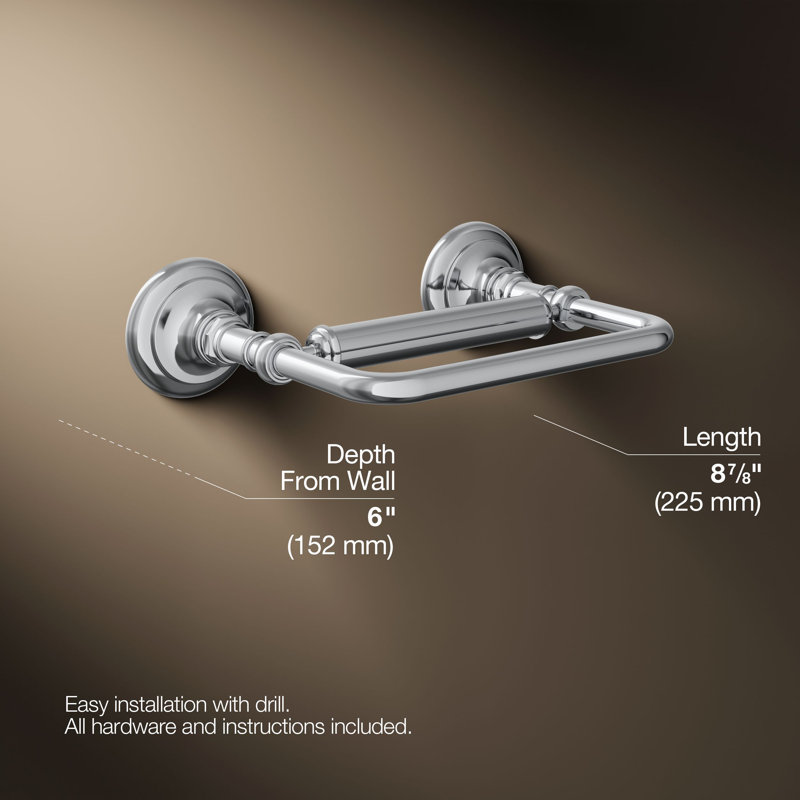 Artifacts® Pivoting Toilet Tissue Holder, Polished Chrome