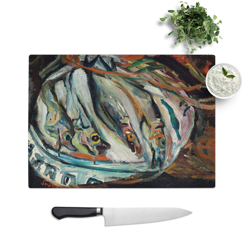 Dead Fish by Chaim Soutine Chopping Board, 28.5cm W x 39cm L
