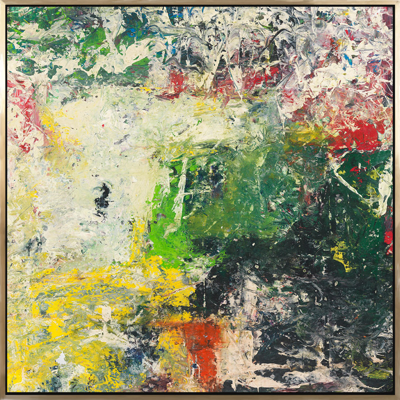 Parade - peinture sur toile à cadre flottant