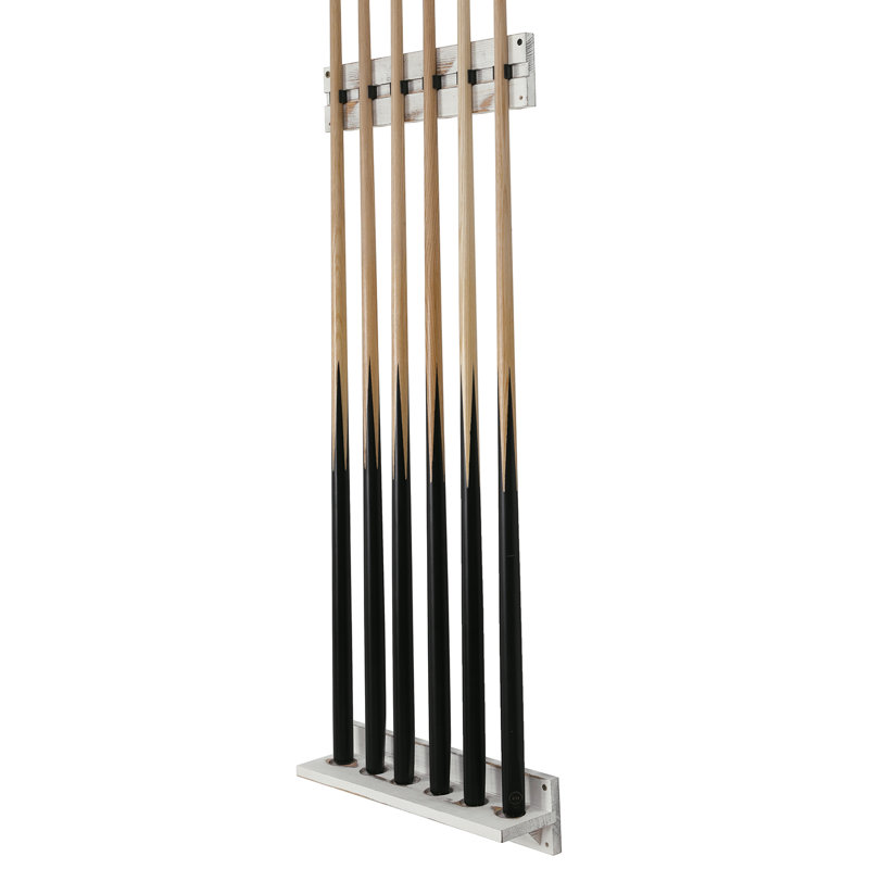 MyGift Wood Pool Cue Rack