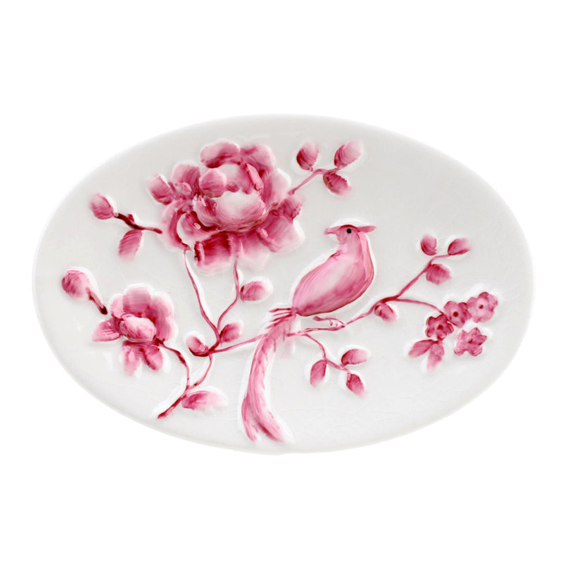 Bathroom Accessory Set, Pink/White