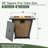 Square steel frame Fireplace with lid