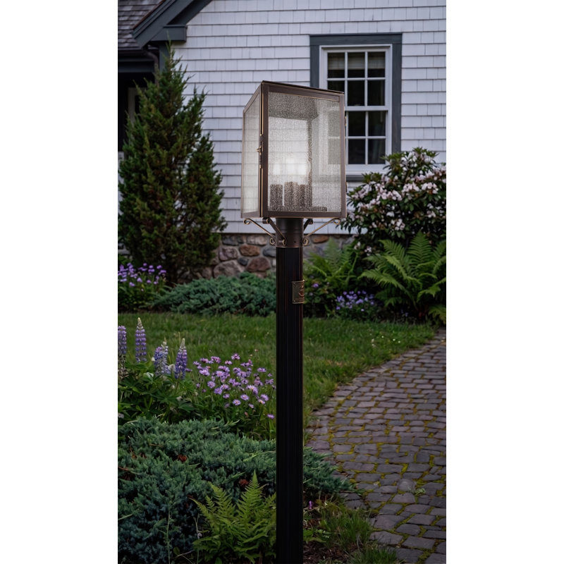 Laiton Traditions - Westbrook - 3 lumières - 18 pouces - Bronze - Laiton massif - Lampadaire, Seedy, Bronze
