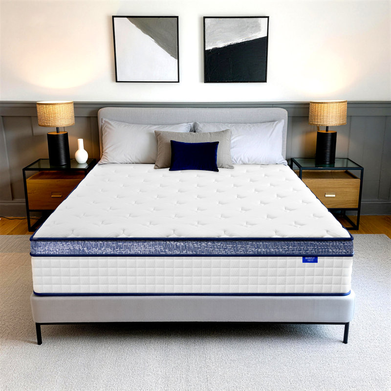 16" Medium Firm Memory Foam Hybrid Mattress, Individual Pocket Springs, Motion Isolation, Ideal For All Sleep Positions, Certipur-us Certified,In A Box, Queen Size 