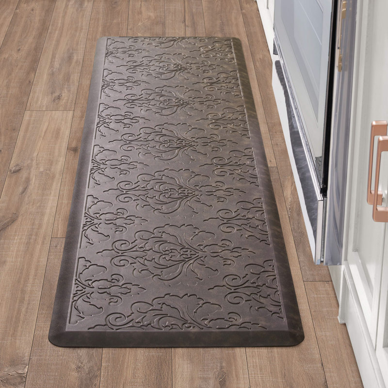 Embossed Soothing Comfort Anti-Fatigue Mat, Brown, Rectangle 1'5.5" x 5'