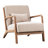 Bonnita 26" Wide Mid Century Upholstered Accent Chair with an Extra Pillow-72596872