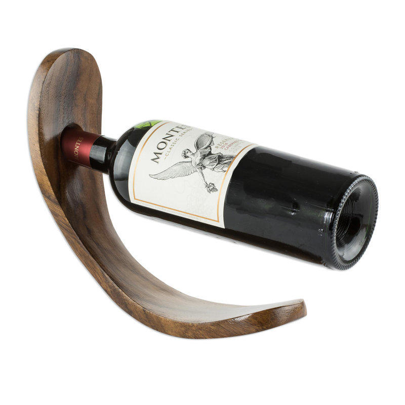 Porte-bouteilles en bois fait à la main George Oliver