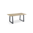 Real Wood Veneer Ethan Dining Table with Metal Legs
