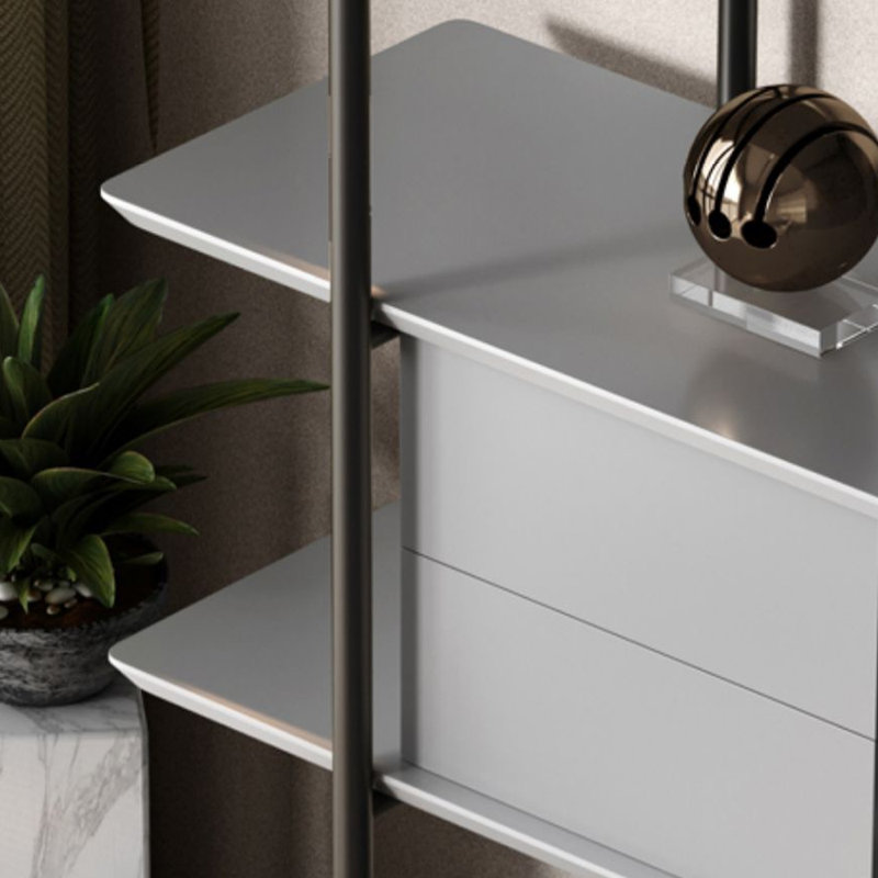 Bibliothèque simple de style italien, (6 tablettes) 180 cm (H) x 120 cm (L) x 40 cm (P)