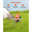 2Ft Folding Portable Camping Table, Adjustable Height Aluminum Outdoor Table, Patio Table