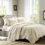 Courtepointe 3 pièces double / grand, conception à bords festonnés, rembourrage, housse en microfibre, bordure réversible de style champêtre classique, rembourrage en coton, lavable à la machine, assure une bonne nuit de sommeil-121234586-121234588