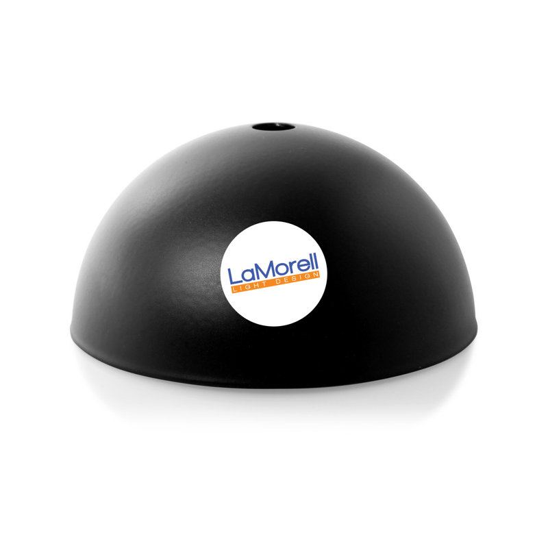 1 - Light Bowl Pendant, Black