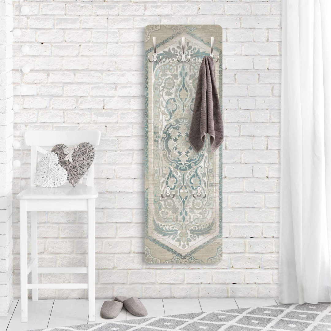Wood Panel IV Wall Mounted Coat Rack