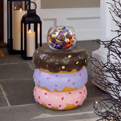 14" Stacked Donut Stool