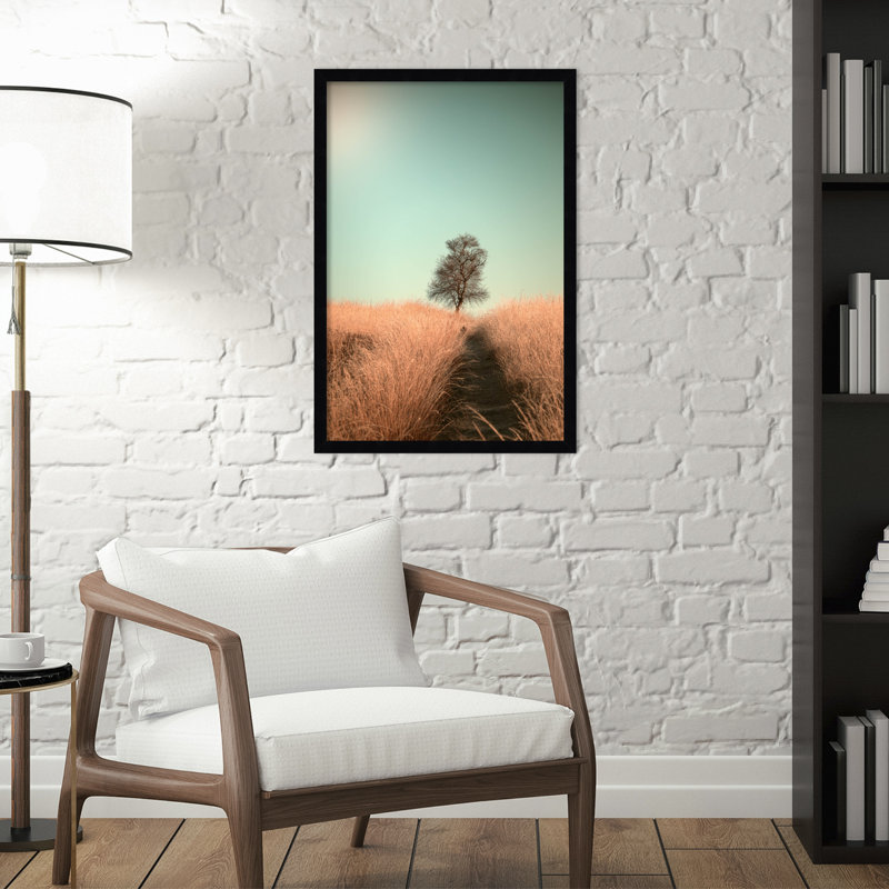 Grass And Path by Jaap Van Den, Black, 17" W x 25" H