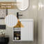 Petit meuble-lavabo mural 20 po avec lavabo, robinet et drain intégrés-2041446133