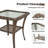 Himonia 7-Piece Outdoor Wicker Patio Rectangle Metal Fire Pit Table Conversation Set With Swivel Gliders And 6" Thick Cushions-1298624880-1298624883
