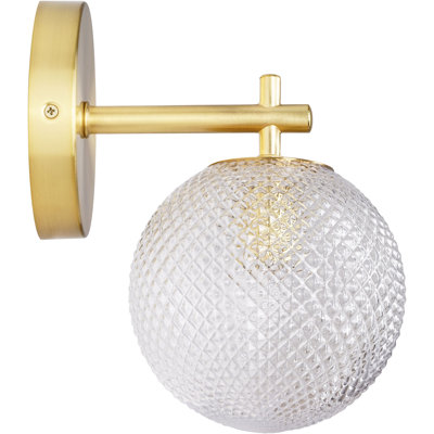 Prismatic 1-Light Wall Sconce - Brushed Gold