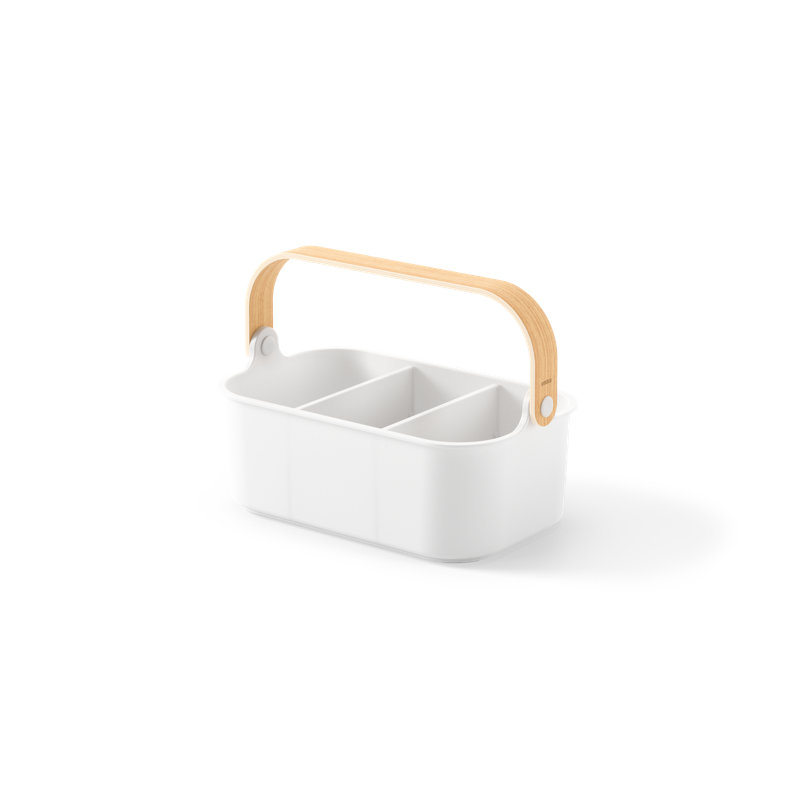 Organisateur de canettes Bellwood, H 4,88 po x l 10,84 po x P 6,5 po, Blanc / naturel