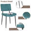 Ensemble de 2 chaises de salle à manger modernes et simples en tissu-1529197444
