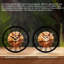 Horloge murale ronde en fer 10 po avec mouvement à quartz silencieux, chiffres romains, impression UV-1004833216