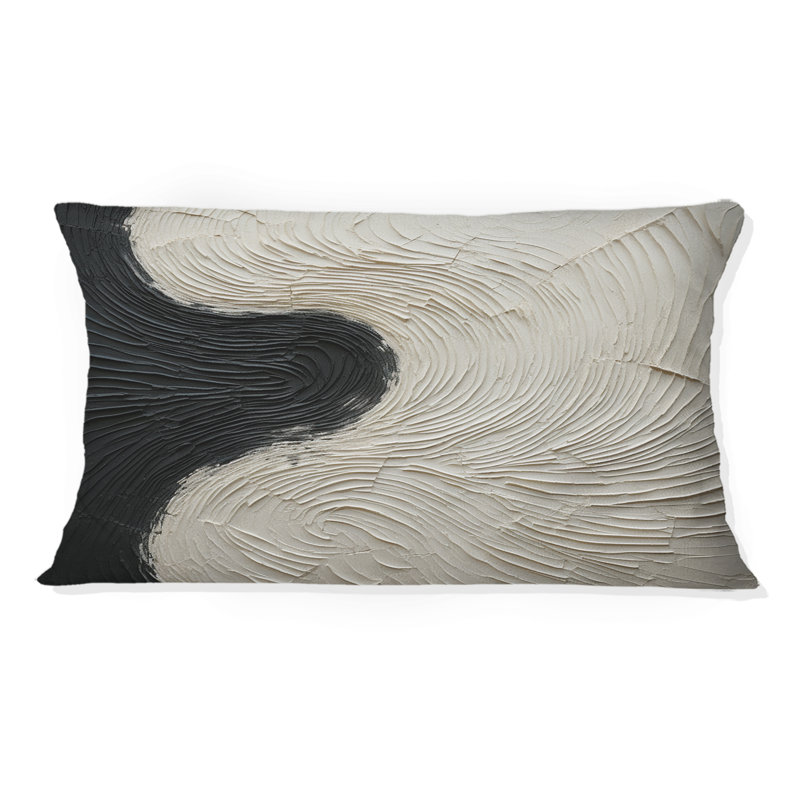 Coussin Minimalisme noir et blanc - Coastal Printed