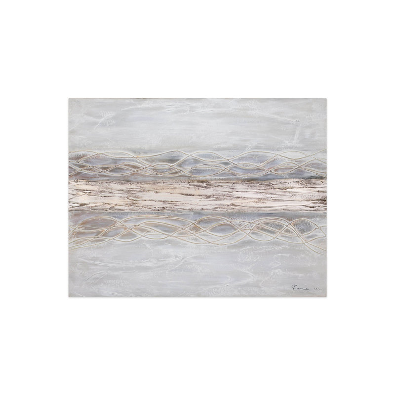 Hand -painted, quaking earth acrylic painting