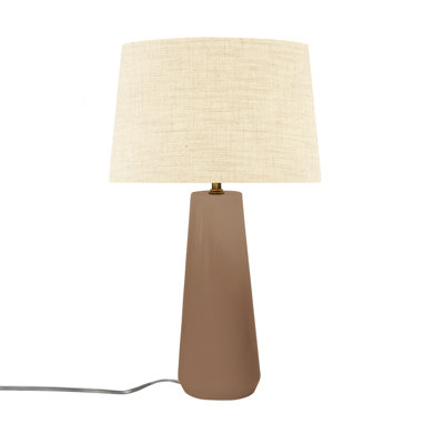 Luminance - Spire Ceramic Portable Lamp -  Fabric -  Crackle