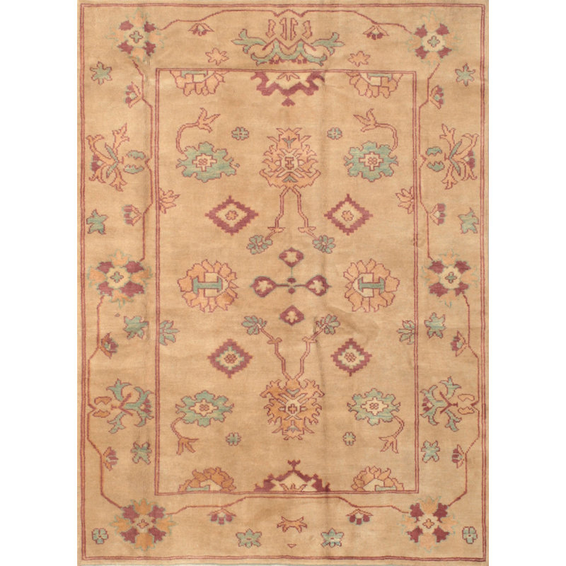 Tapis traditionnel brun clair Enely, Rectangle 4 pi x 6 pi