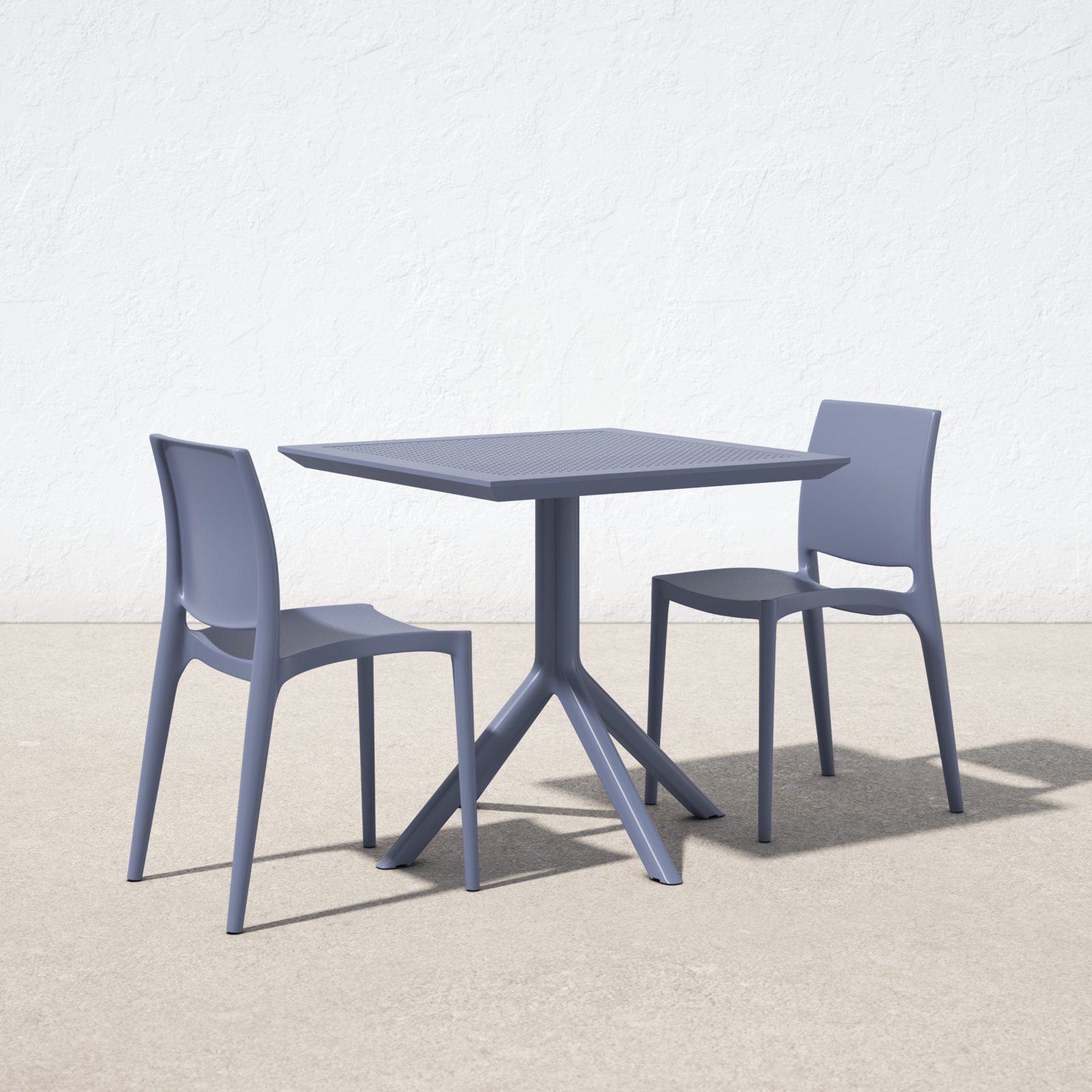 Farrah 32" Patio Bistro Set, Dark Gray