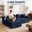 3 Seater Corduroy Sofa & Chaise-985689599-985689598
