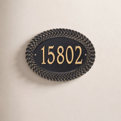 Personalized Standard 1-Line Wall Address Plaque