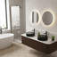 Meuble-lavabo mural avec lavabo, armoire de rangement rayée à bords courbés avec tiroirs-1168685006-1168685007